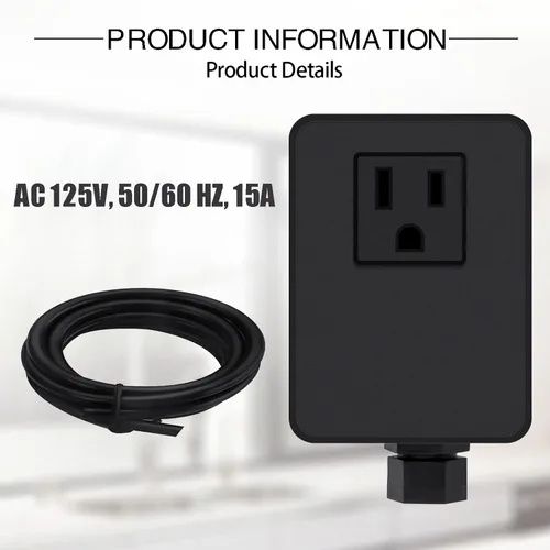 Miniatura 3 de Kit de interruptor de aire SinkTop (botón largo de latón completo) para eliminación de basura, bronce aceitado inalámbrico Un bronce aceitado