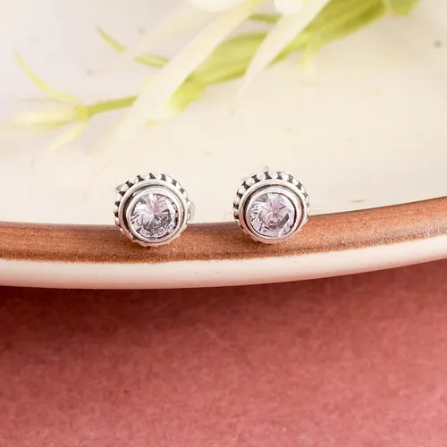 Miniatura 78 de Round Gemstone Stud Design 2