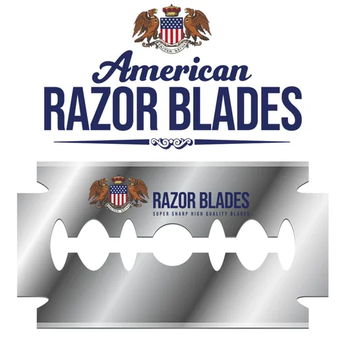 Miniatura 6 de American Razor Blades by the shave factory - Cuchillas de afeitar súper afiladas de doble filo, paquete de valor (100)