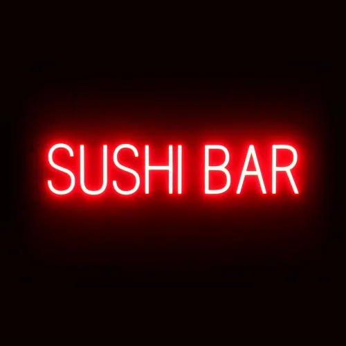 Miniatura 64 de SpellBrite Señal de PHO para restaurantes Señalización LED azul para restaurantes con LED de neón para empresas 13.2 x 6.3 pulgadas