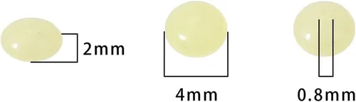 Miniatura 5 de BEADIA Discos de Piedra de Jade Natural de Limón 4x2mm 160pcs Cuentas Semipreciosas Sueltas de Diseño para Hacer Joyas Jade limón