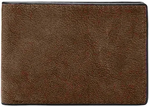 Miniatura 10 de Fossil Billetera de cuero delgada minimalista plegable con bolsillo frontal para hombres