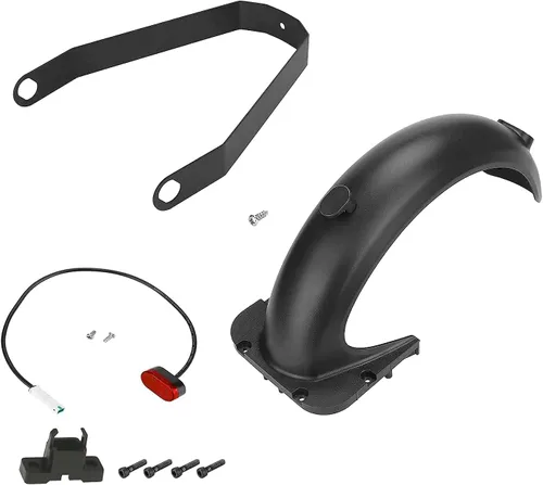 Miniatura 5 de YBang Kit de piezas de repuesto para scooter, incluye guardabarros trasero + soporte de guardabarros + luz trasera LED para Segway Ninebot Max G30