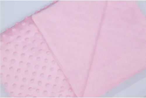 Miniatura 8 de Manta de bebé unisex para niños, manta de bebé suave Minky Dot- Manta de forro polar Sherpa de 30 x 40 pulgadas, color rosa