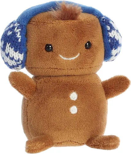 Miniatura 2 de Aurora® Festive Holiday Land of Lils™ Lil' Gingie™ - Animales de peluche de temporada - Regalos conmovedores - Marrón 5 pulgadas