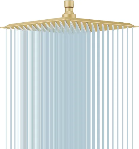 Miniatura 27 de BESy Cabezal de ducha de lluvia de 16 pulgadas, lluvia cuadrada de 16" y cabezal de ducha de baño de acero inoxidable de alta presión, ultra delgado