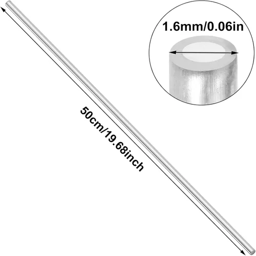 Miniatura 9 de Varillas de soldadura de aluminio, 0.063 in de diámetro, solución de aluminio de fusión fácil, varillas de soldadura de alambre de varillas