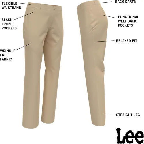 Miniatura 4 de Lee - Pantalón para mujer de pierna recta corte holgado antiarrugas