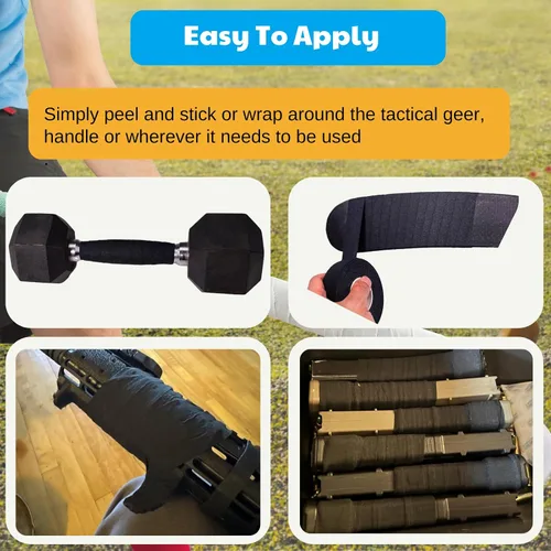 Miniatura 3 de Cinta de agarre – Cinta de agarre de tela multiusos para barras de dominadas, pesas, pesas, deportes, herramientas, asas, murciélagos, raquetas