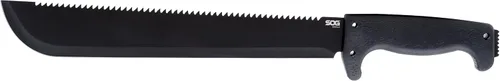 Miniatura 6 de SOG Sogfari - Cuchillos de machete de supervivencia de acero inoxidable de 13 o 18 pulgadas Sierra en la parte posterior de la hoja, mango