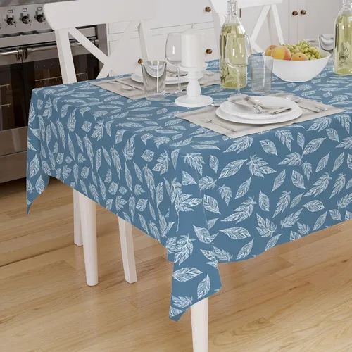 Miniatura 12 de Encasa XO Mantel de comedor – 57 pulgadas – Redondo (4.7 pies) para 4 plazas Algodón, lavable a máquina, mantel redondo Manteles para bodas