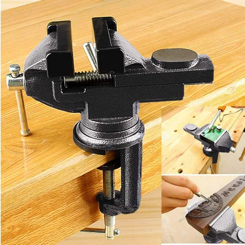 MYTEC Tornillo de banco para el hogar, 2.5" negro