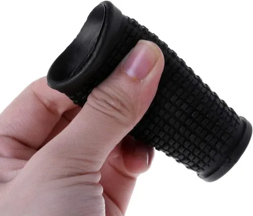 Miniatura 5 de 2 empuñaduras para manillar de bicicleta, MTB Cycle Road Mountain Bike Scooter Bicicletas, manillar de goma con un solo bloqueo en la barra