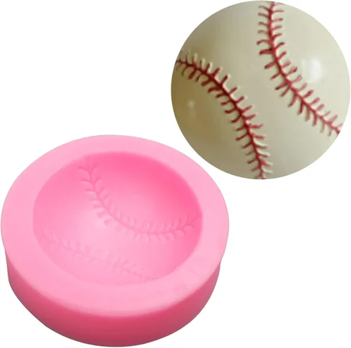 Miniatura 8 de Molde de silicona para fútbol, 4 unidades, para béisbol, baloncesto, tenis, chocolate, fondant, para decoración de pasteles, azúcar de caramelo