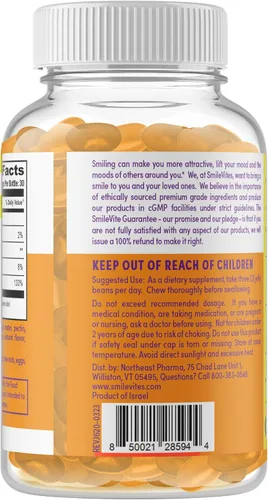 Miniatura 3 de Gomitas de vitamina C Apoya la salud inmunológica Sin gluten, gelatina y OGM Apto para veganos y kosher Sabor a naranja para adultos 90