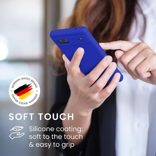 Miniatura 474 de kwmobile Funda Compatible con Google Pixel 6 Pro - Funda de teléfono de silicona TPU con acabado suave - Azul Arrecife