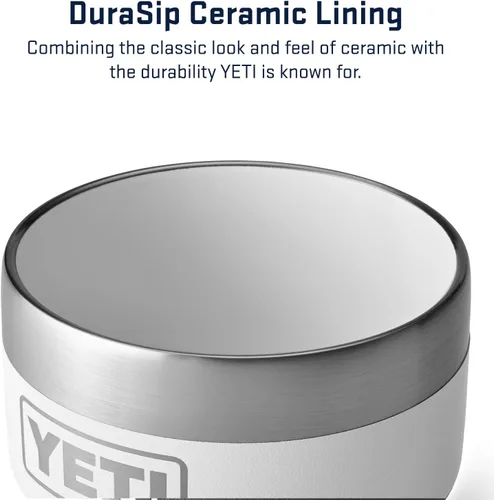 Miniatura 3 de YETI Rambler - Vaso apilable de 4 onzas, acero inoxidable, taza de café/espresso aislada al vacío, 2 unidades Blanco