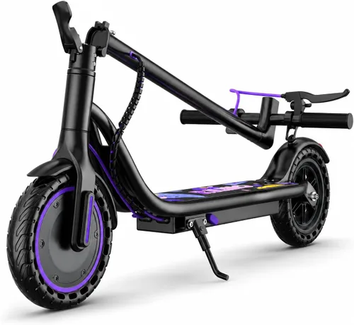Miniatura 12 de Electric Scooter for Adults, Teens & Big Kids, 350W-500W Motor, 10Mph-21 MPH & 10-28 Miles Max Range, 6.5 to 10 inch Tires, Portable Lightweight Rosa
