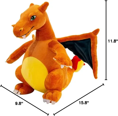 Miniatura 8 de CHAOZI0 Dragón de peluche con alas malvadas, dragón que respira fuego, juguete de peluche de dragón de fuego, almohada, accesorios para fanáticos