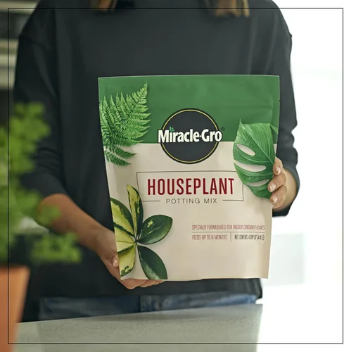 Miniatura 6 de Miracle-Gro Mezcla para Macetas de Plantas de Interior: Suelo Fertilizado con Perlita para Jardinería de Interiores, Diseñado para ser Menos