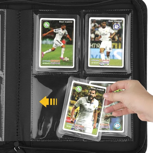 Miniatura 4 de Carpeta Toploader CARDBINDER, Estuches Duros Toploader, Fundas de 4 Bolsillos para hasta 128 Tarjetas. Carpeta de Tarjetas Toploader con Fundas