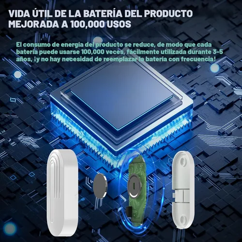 Miniatura 2 de SanJie Timbre Inalámbrico de Puerta con Sensor, Alarma de Entrada cuando la Puerta se Abre, para Negocios/Hogar/Niños, 5 Niveles de Volumen