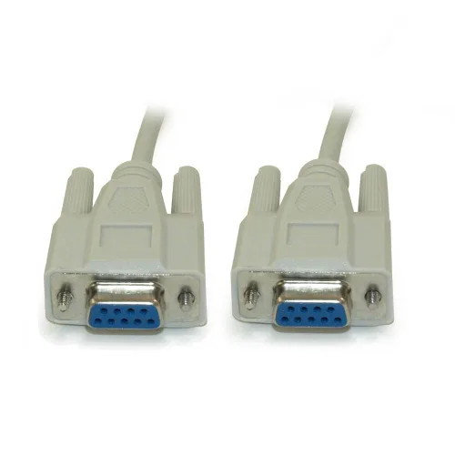 Miniatura 2 de MyCableMart - Cable serie de módem nulo, DB9/DB9 hembra a hembra de 25 pies