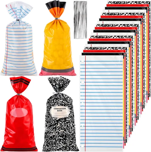 Miniatura 12 de 200 bolsas de palomitas de maíz, bolsas de plástico para máquina de palomitas de maíz, recipientes de maíz con lazos giratorios para carnaval, Rosa