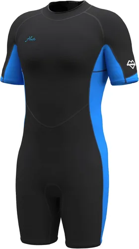 Hevto Traje de neopreno corto para hombre de 2 mm para surf, buceo, natación, esnórquel, paddleboarding