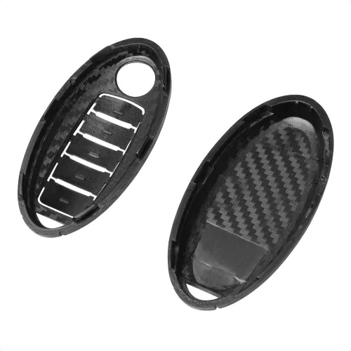 Miniatura 5 de Smart Key Fob Case 3D Carbon Fiber ABS Plastic Emboss Cover para Infiniti JX35 Q50 Q60 QX56 QX60 QX80 para NISSAN ALTIMA ARMADA MAXIMA MURANO