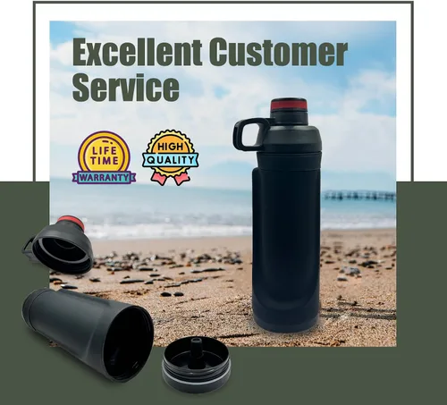 Miniatura 7 de Botella de agua de desvío con capacidad de 13.5oz - Compartimento oculto definitivo para viajes, playa, automóvil para guardar objetos de valor como