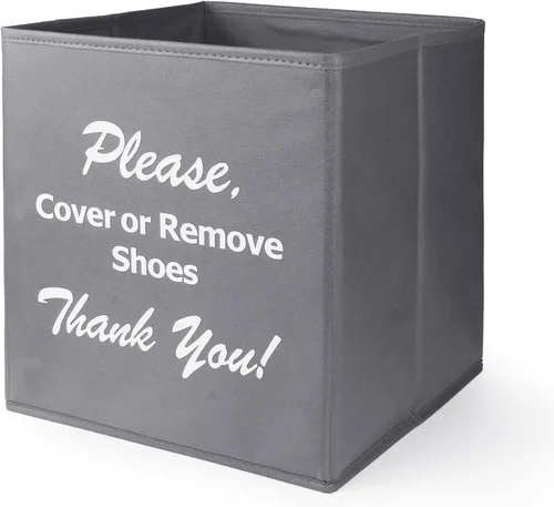 Miniatura 7 de Opret Caja grande de cubierta de zapatos negra, suministros para agentes inmobiliarios, caja dispensadora de cubierta de zapatos desechable