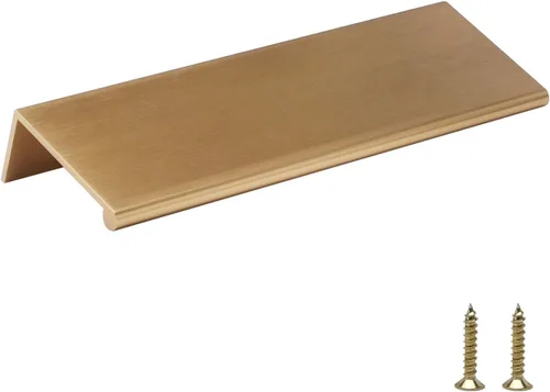 Miniatura 8 de Rergy - Juego de 10 tiradores de gabinete de cocina de níquel cepillado, manijas de gabinete de níquel cepillado, herrajes de gabinete con borde