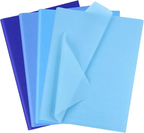 Miniatura 20 de Papel de seda morado, amarillo y verde – Papel de regalo de Mardi Gras, 80 hojas, 14 x 20 pulgadas, a granel, bolsa de regalo, carnaval, mascarada