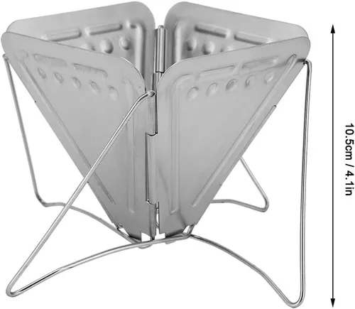 Miniatura 6 de Gotero de café plegable, estante de goteo de café de acero inoxidable portátil para estufa de café gotero de café, filtro de filtro para viajes