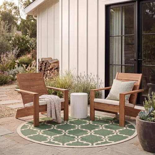 Miniatura 44 de SAFAVIEH Alfombra lavable al aire libre Courtyard Collection - 9 x 12 pies, beige y terracota, no desprende pelusa y fácil limpieza, ideal
