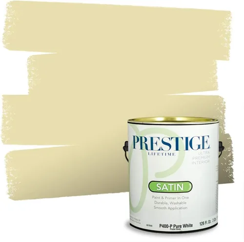 Miniatura 43 de PRESTIGE Paints Exterior Paint and Primer In One, 1-Gallon, Satin, Comparable Match of Benjamin Moore* Royal Linen* 931BM-PCM