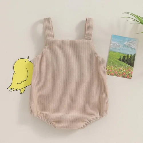 Miniatura 6 de Tsnbre Traje de verano para recién nacido, mameluco de pana, pollo, 0, 3, 6, 9, 12 meses