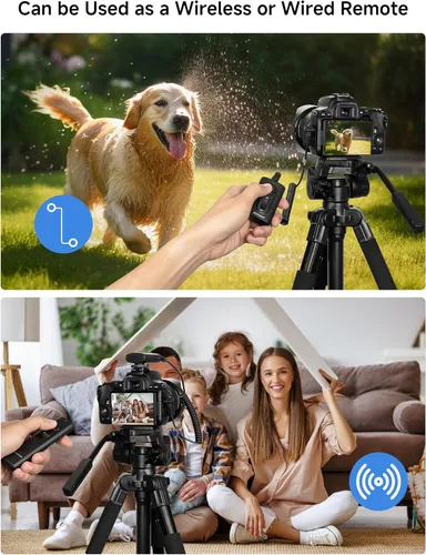 Miniatura 4 de Liberación remota del obturador de la cámara inalámbrica: [164 pies] Accesorios de control de radio para Canon Rebel T7 T6 T5 T8i T7i SL3 EOS R RP