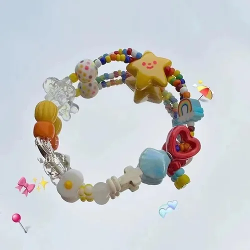 Miniatura 3 de RICHTRUE Pulseras Y2k Y2k, accesorios estéticos, accesorios estéticos Y2k, pulsera linda para mujer, cosas de preparación