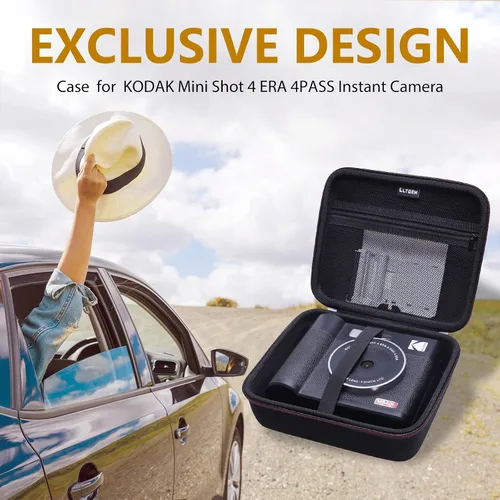 Miniatura 5 de LTGEM - Funda compatible con KODAK Mini Shot 4 ERA 4PASS 2 en 1 cámara digital instantánea e impresora fotográfica, color negro (solo funda)
