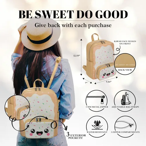 Miniatura 2 de Mochila Kawaii, Naranja, Classic