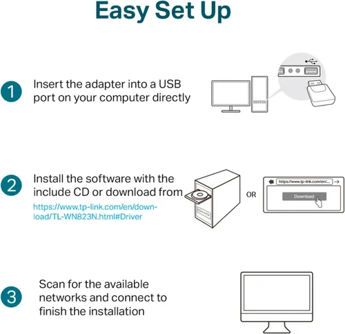 Miniatura 5 de Adaptador USB TP- Link Wireless, Negro