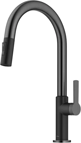 Miniatura 19 de Kraus Oletto KSF-2830BB - Pulverizador desplegable de una sola manija para grifos de cocina con sensor sin contacto en latón cepillado Bronce