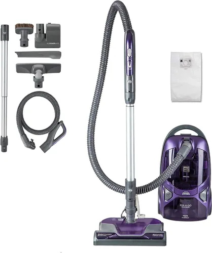 Miniatura 8 de Kenmore BC3006 Serie 400 - Aspiradora con contenedor y bolsa, segura para mascotas, ligera, diseño de 2 motores con rodillo eliminador de pelo