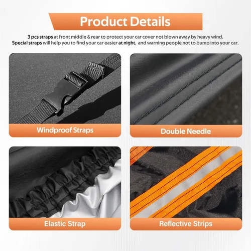 Miniatura 3 de GUNHYI - Funda para auto Chevrolet Custom Fit Chevrolet Chevy Trailblazer (2016-2019) impermeable para todo tipo de clima para automóviles, funda