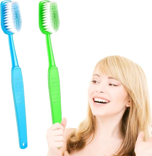 Paquete de 2 cepillos de dientes gigantes de 15.75 x 1.57 pulgadas, cepillos de baño de gran tamaño, artículo de comedia enorme para accesorio de