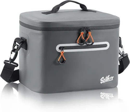 Miniatura 8 de Bolsa de picnic con aislamiento de lados blandos, 7/16/30 latas de lonchera aislada, bolsa de almuerzo impermeable, a prueba de fugas, portátil