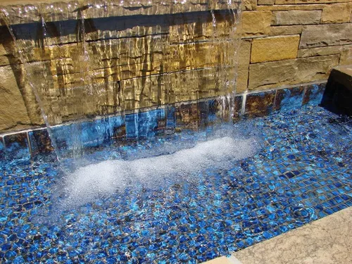 Miniatura 4 de Tenedos Azulejo de mosaico de porcelana con patrón cuadrado azul calacatta de 2 x 2 de alta calidad para cocina, azulejos de piscina, ducha de baño