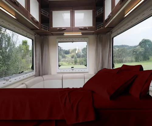 Miniatura 20 de RV-Sheets - Juego de sábanas estrechas de 29.9 x 78.3 in, 600 hilos, 100% egipcias, autocaravanas, caravanas, caravanas, barcos, suaves, de lujo